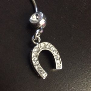 Jewelry - Lucky Horseshoe Dangle Belly Button Ring Jewelry - Lucky Horseshoe Dangle Belly Button Ring